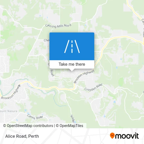 Mapa Alice Road
