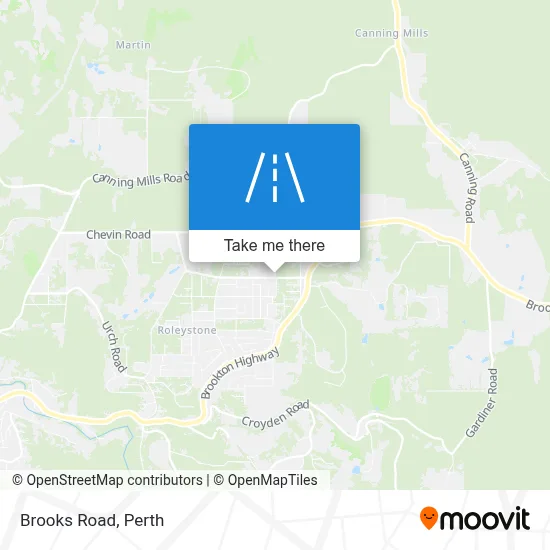 Mapa Brooks Road