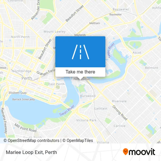 Mapa Marlee Loop Exit