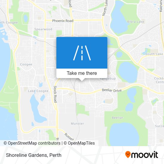 Shoreline Gardens map