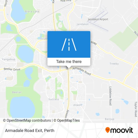 Armadale Road Exit map