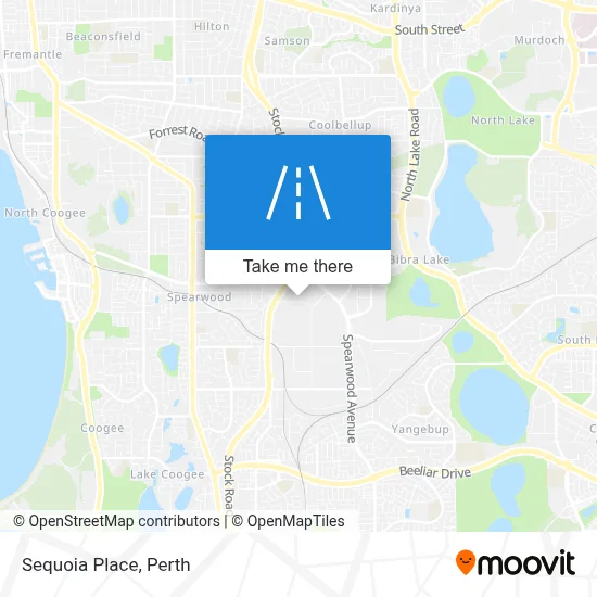 Mapa Sequoia Place