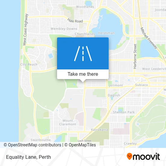 Mapa Equality Lane
