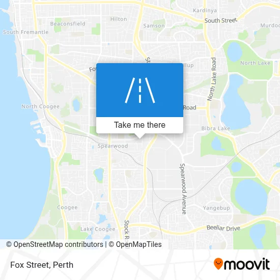 Mapa Fox Street