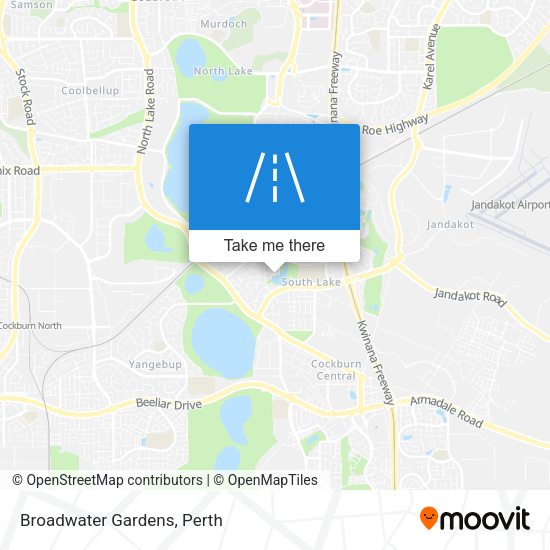 Broadwater Gardens map