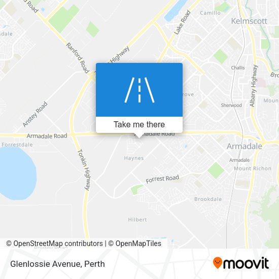 Glenlossie Avenue map