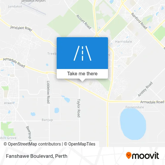 Mapa Fanshawe Boulevard