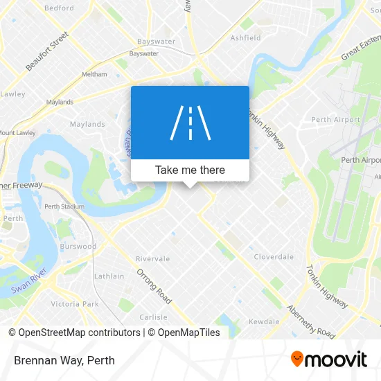 Mapa Brennan Way
