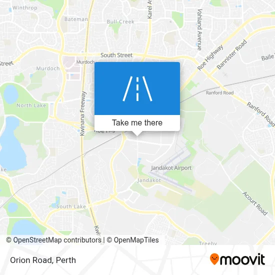 Mapa Orion Road