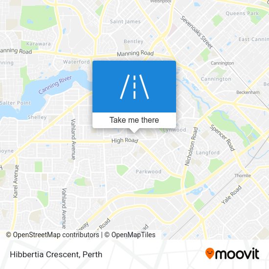 Hibbertia Crescent map