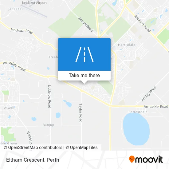 Mapa Eltham Crescent