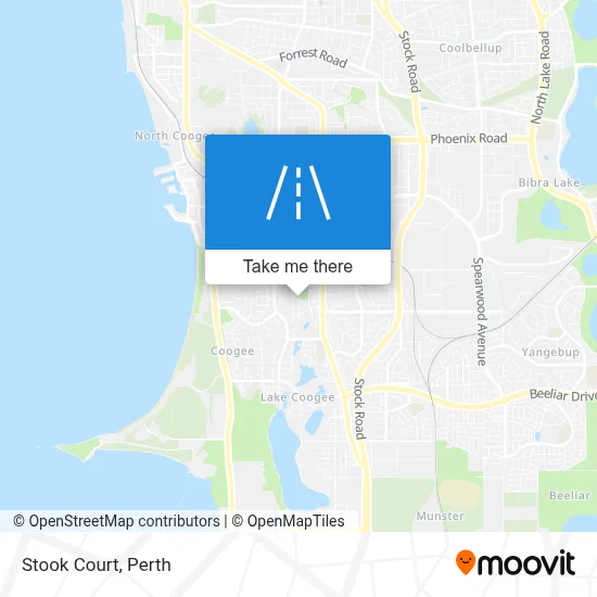 Mapa Stook Court