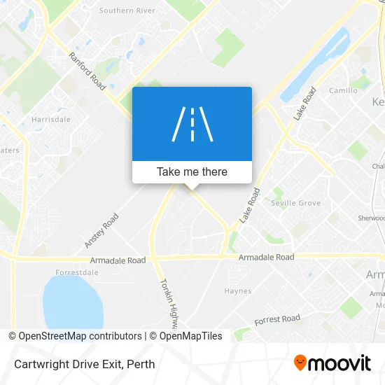 Mapa Cartwright Drive Exit