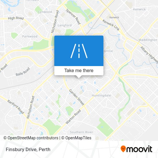 Finsbury Drive map