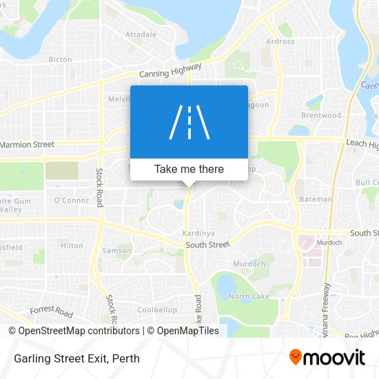 Garling Street Exit map