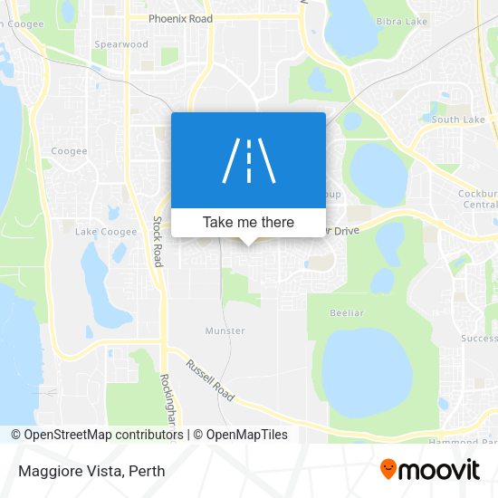 Maggiore Vista map