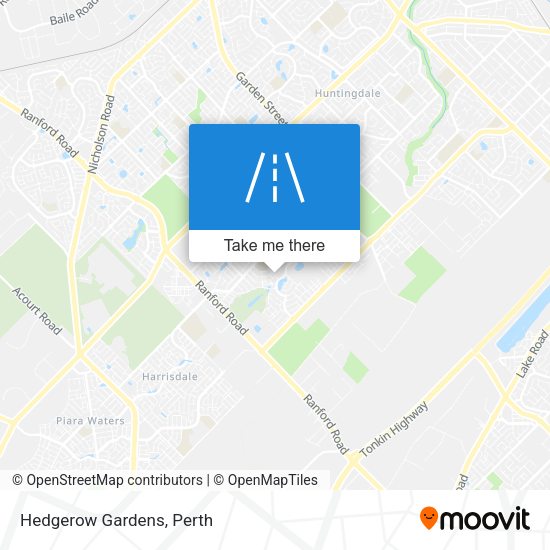 Hedgerow Gardens map