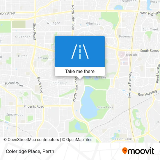 Mapa Coleridge Place