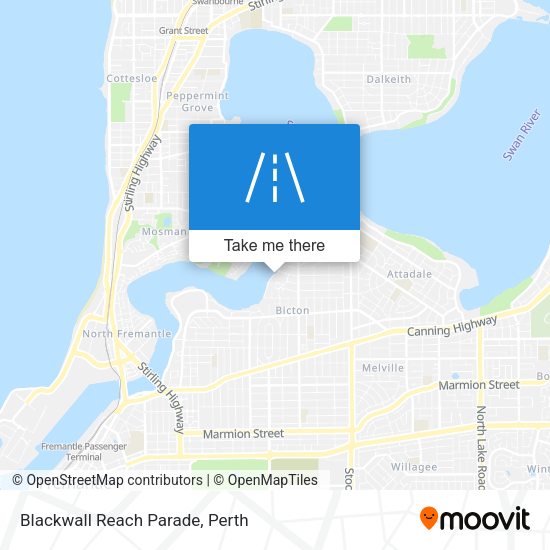 Blackwall Reach Parade map