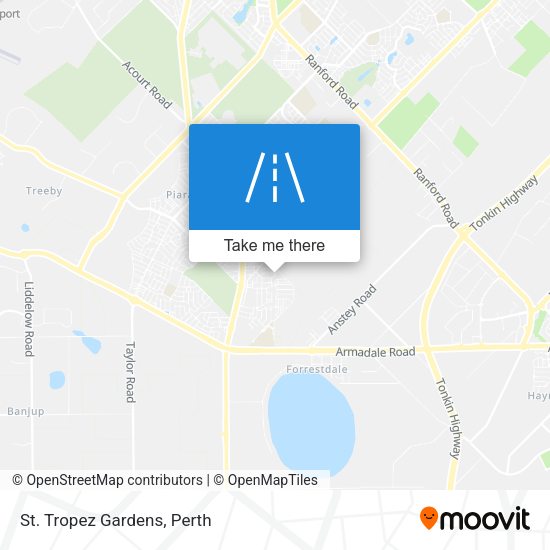 St. Tropez Gardens map