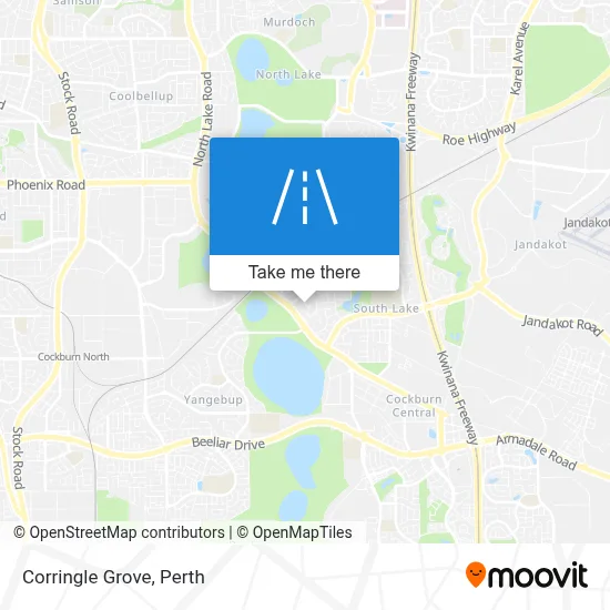 Mapa Corringle Grove