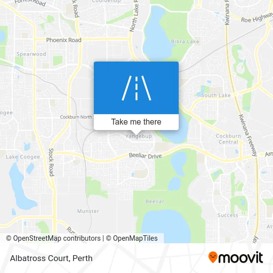 Mapa Albatross Court