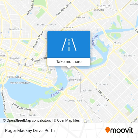 Mapa Roger Mackay Drive