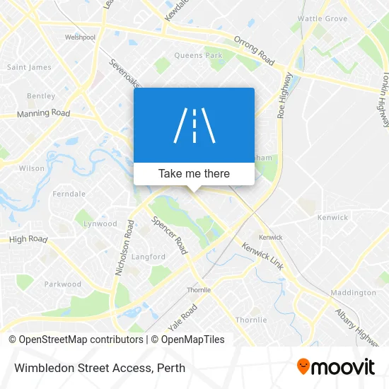 Wimbledon Street Access map