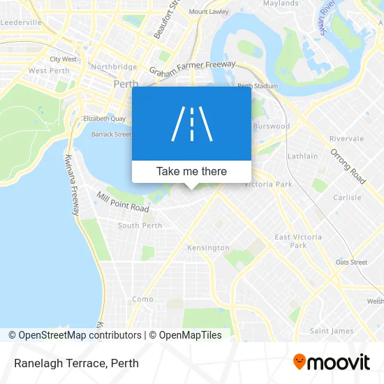 Mapa Ranelagh Terrace