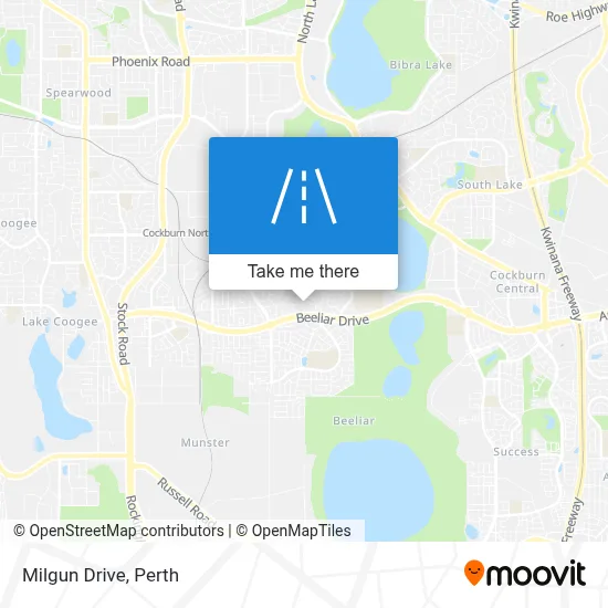 Mapa Milgun Drive