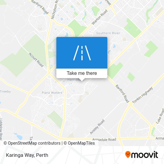 Karinga Way map