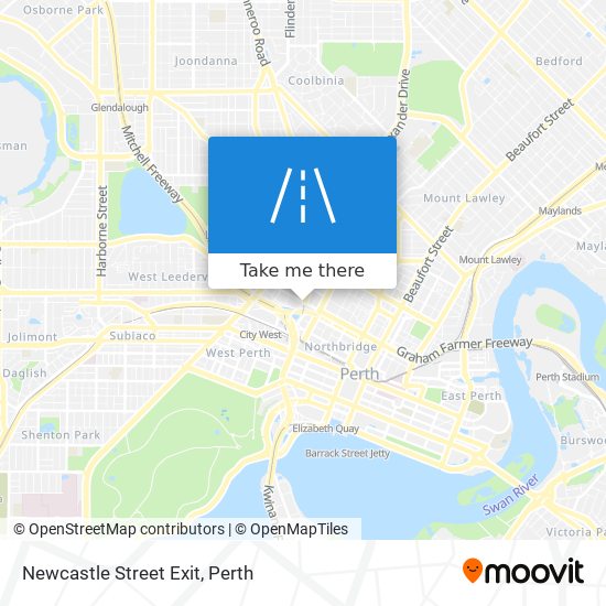 Newcastle Street Exit map