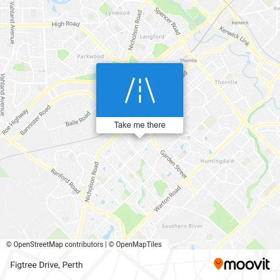Mapa Figtree Drive
