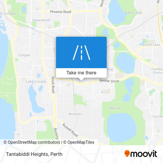 Tantabiddi Heights map