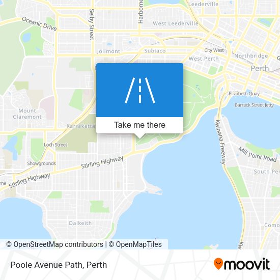 Poole Avenue Path map