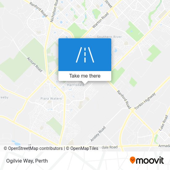 Ogilvie Way map