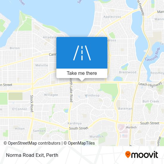 Norma Road Exit map