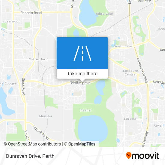 Mapa Dunraven Drive