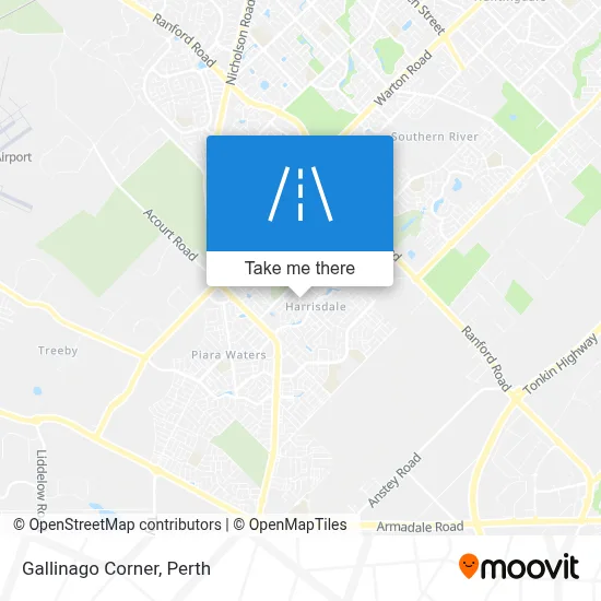 Mapa Gallinago Corner
