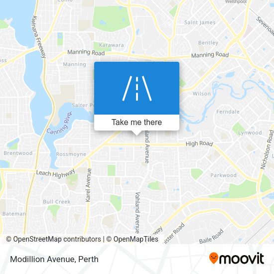 Modillion Avenue map