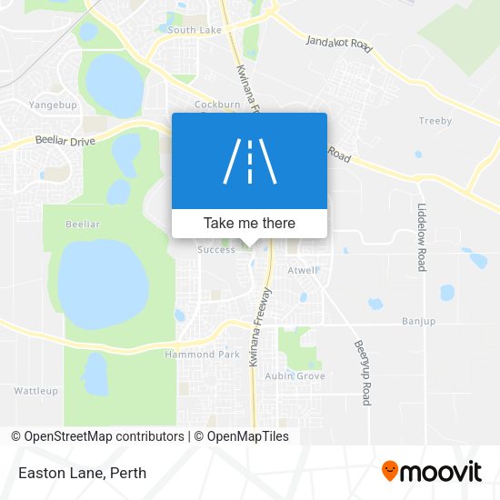 Easton Lane map