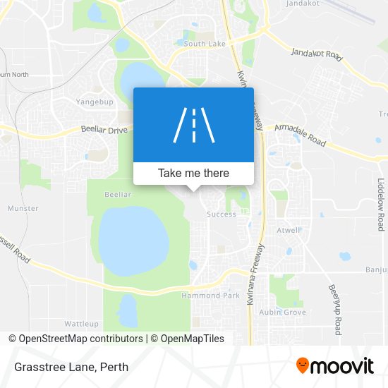 Grasstree Lane map