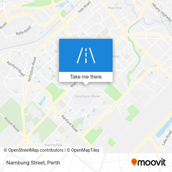 Nambung Street map