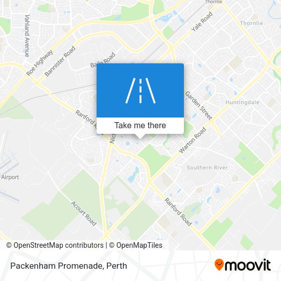 Packenham Promenade map