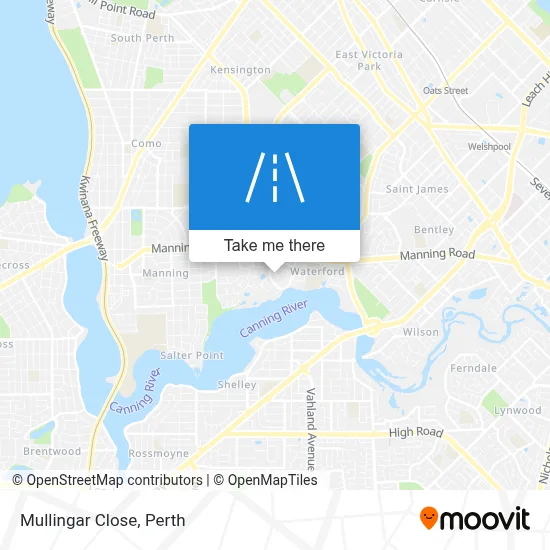 Mapa Mullingar Close