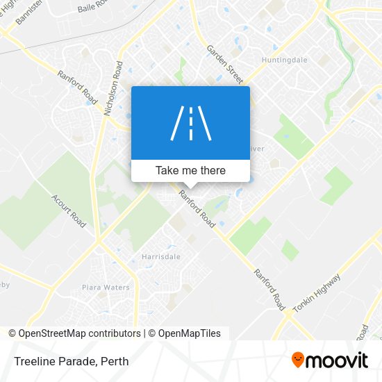 Treeline Parade map