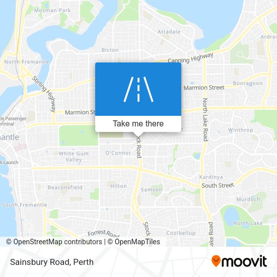 Sainsbury Road map