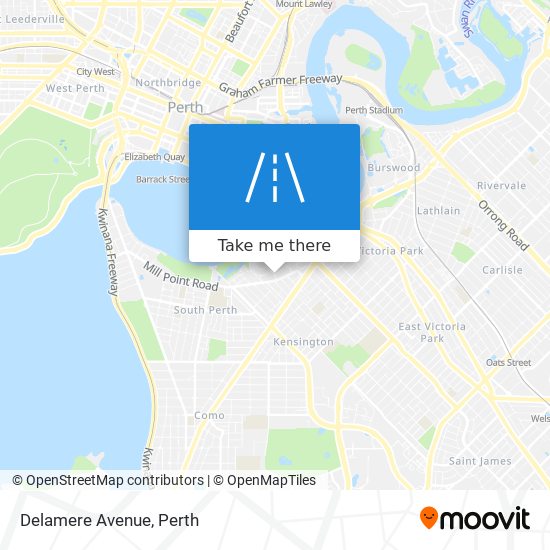 Delamere Avenue map