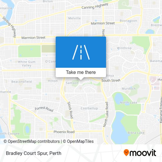 Bradley Court Spur map