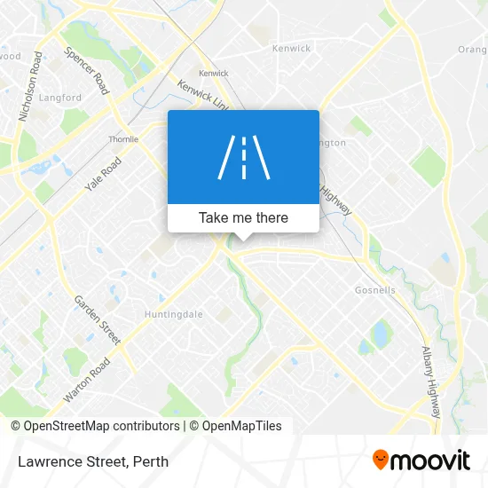 Mapa Lawrence Street